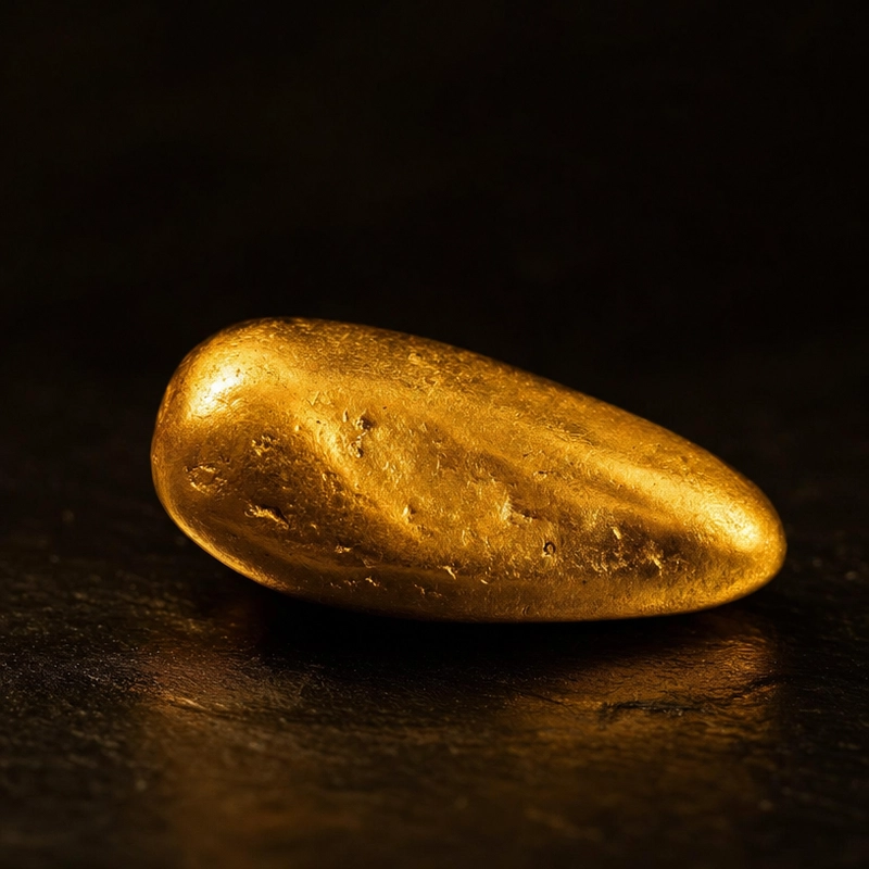 Yukon River natural gold nugget 4.5 grams from Dawson City